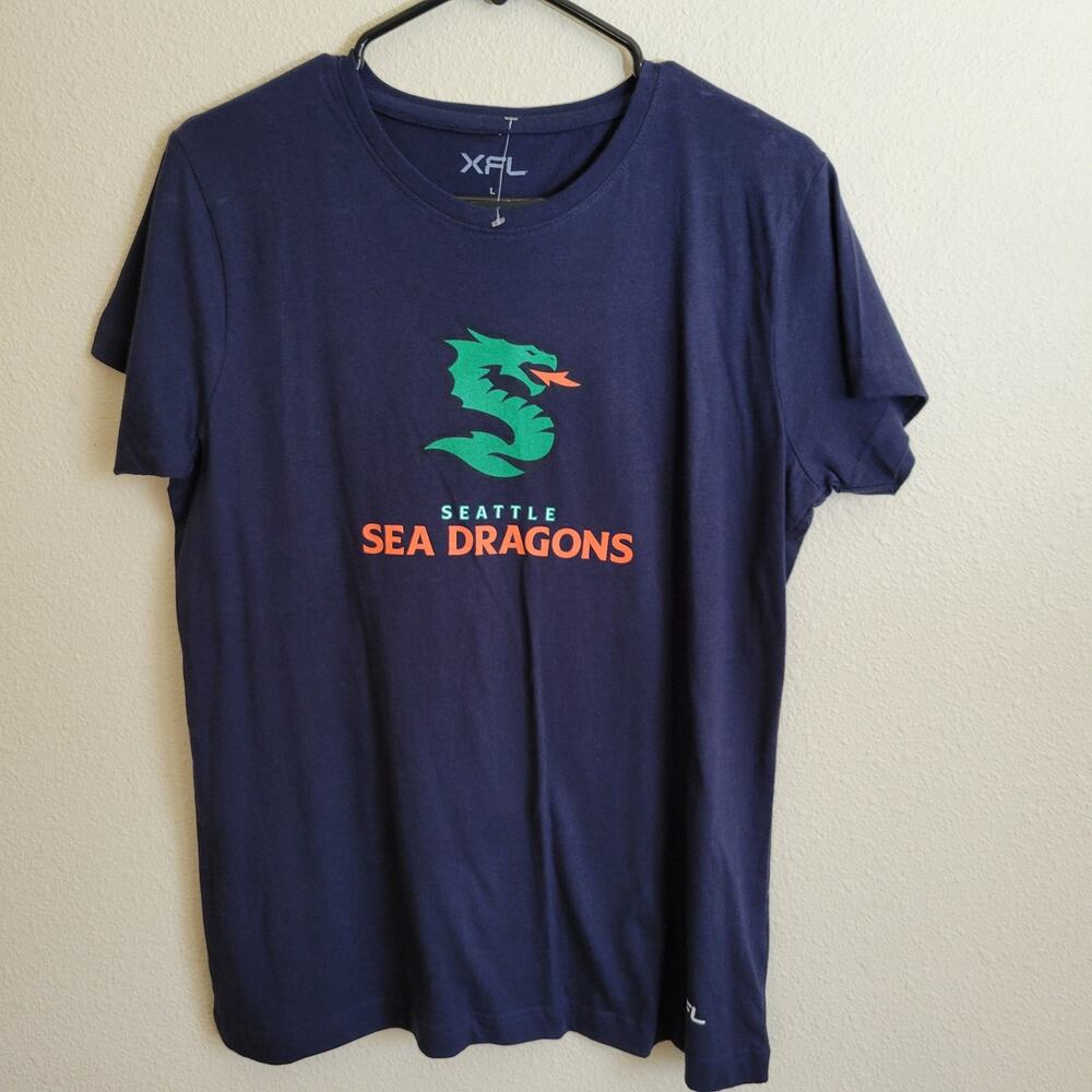 NWT Seattle Sea Dragons Official XFL Tshirt women's large